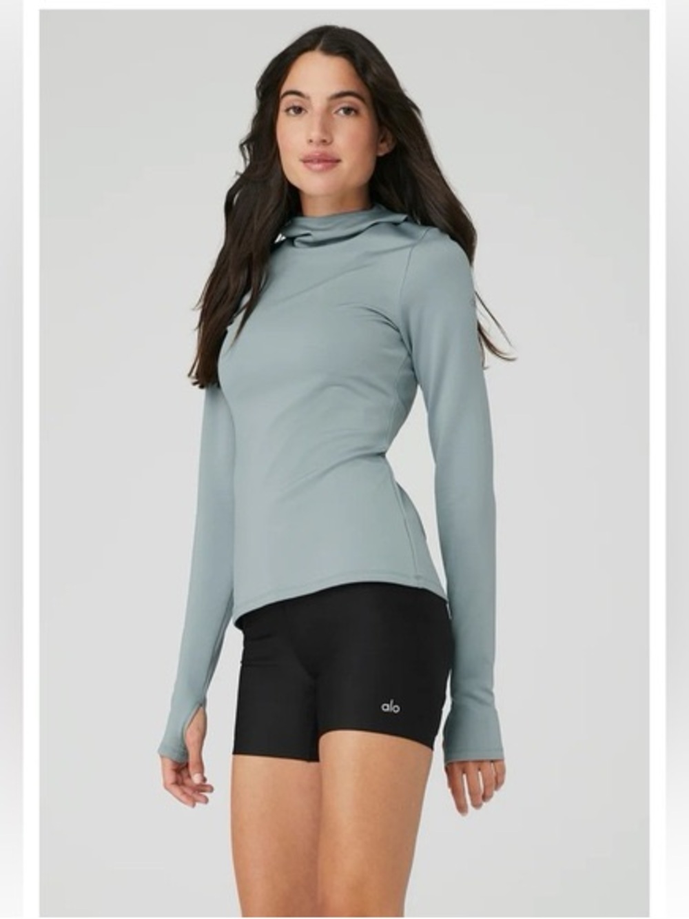 ALO Airlift Hooded Runner – Cosmic Grey | Size M | NWOT